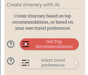 Generate Itinerary